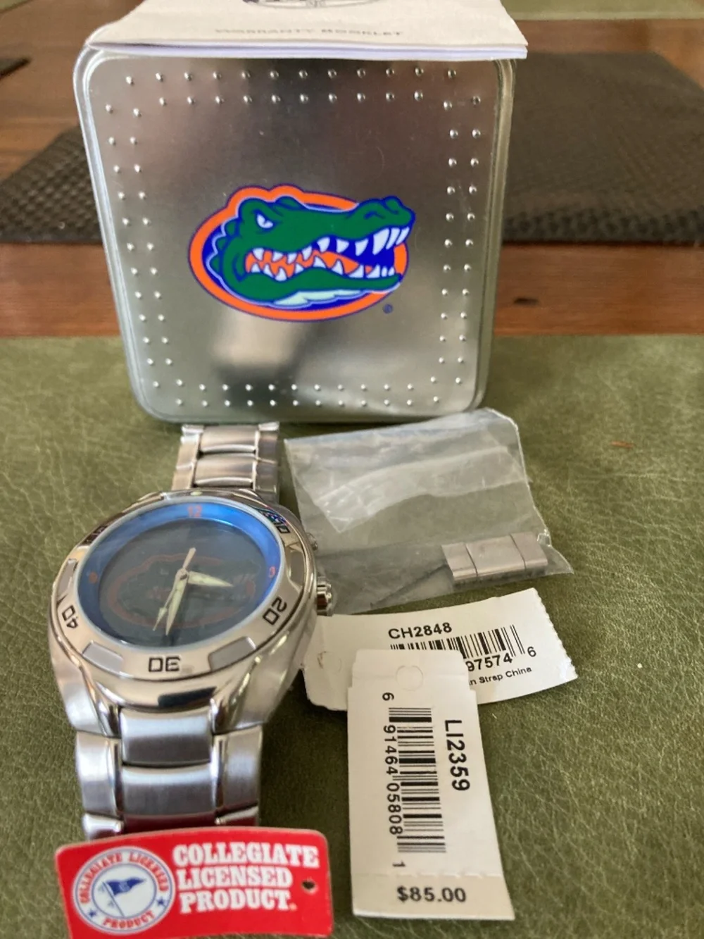 NOS Fossil Florida Gators Watch CH2848 New Tags attached.